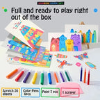 Mess-Free Rainbow Scratch Art Kit, photo 4