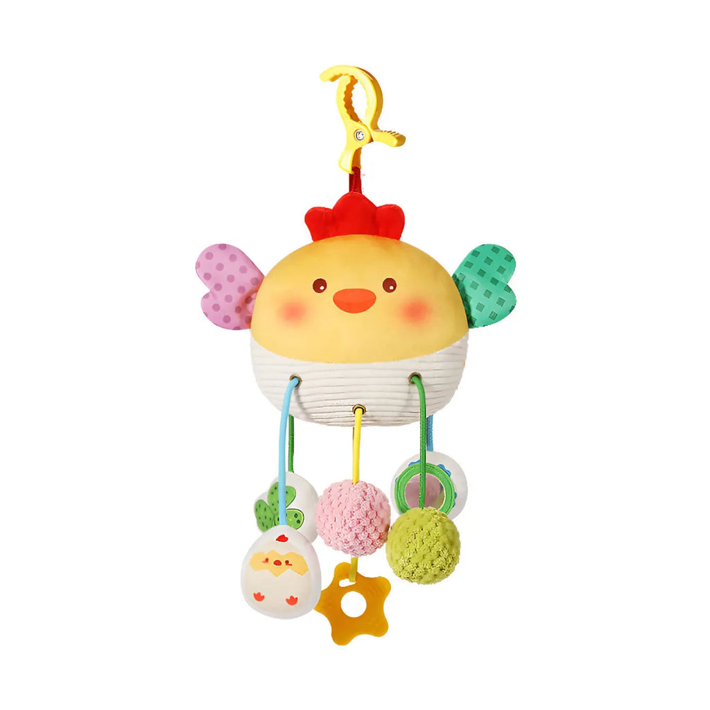 Crab and Chick Pull-String Stroller Toy