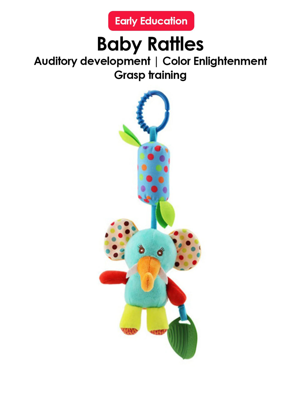 Hanging Animal Rattle with Bell