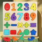 Wooden Alphanumeric Cognitive Puzzle Board