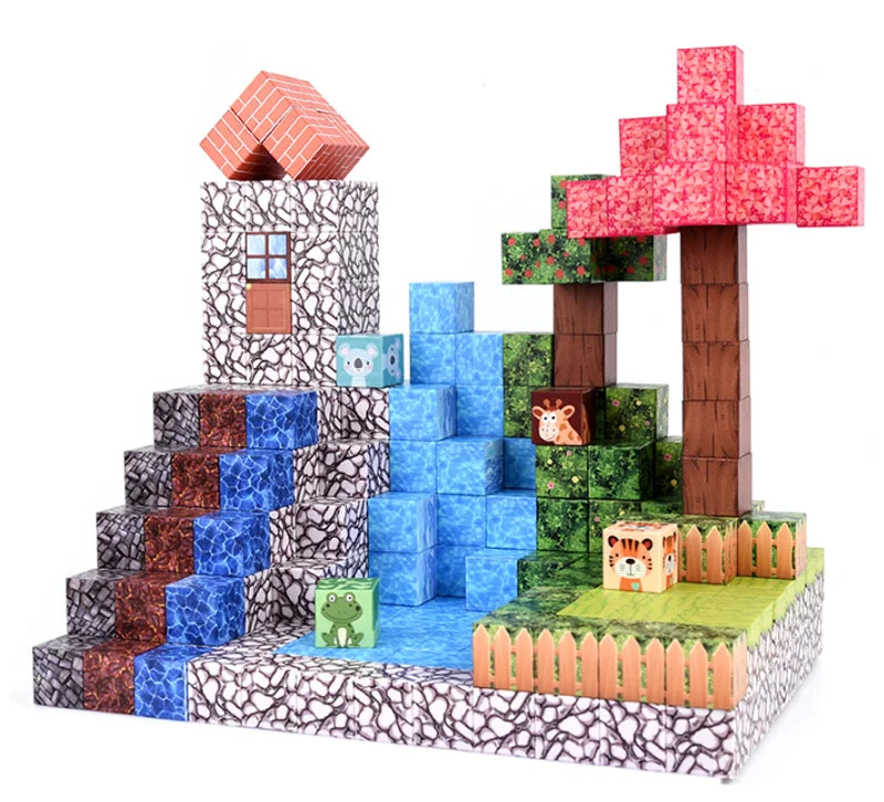 Magnetic Building Blocks Storage Box Set