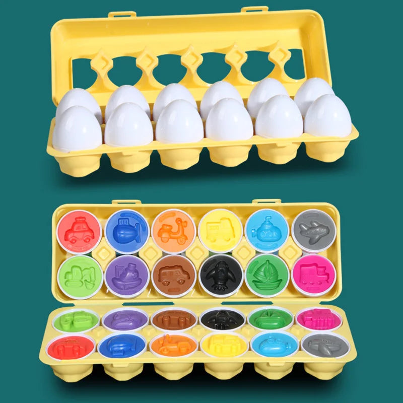 12 Montessori Chicken Matching Eggs