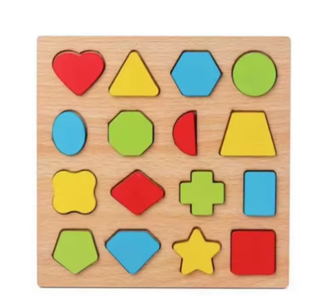 Montessori Wooden Puzzle Board for Toddlers