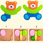 Montessori Wooden Puzzles (6 Pack)
