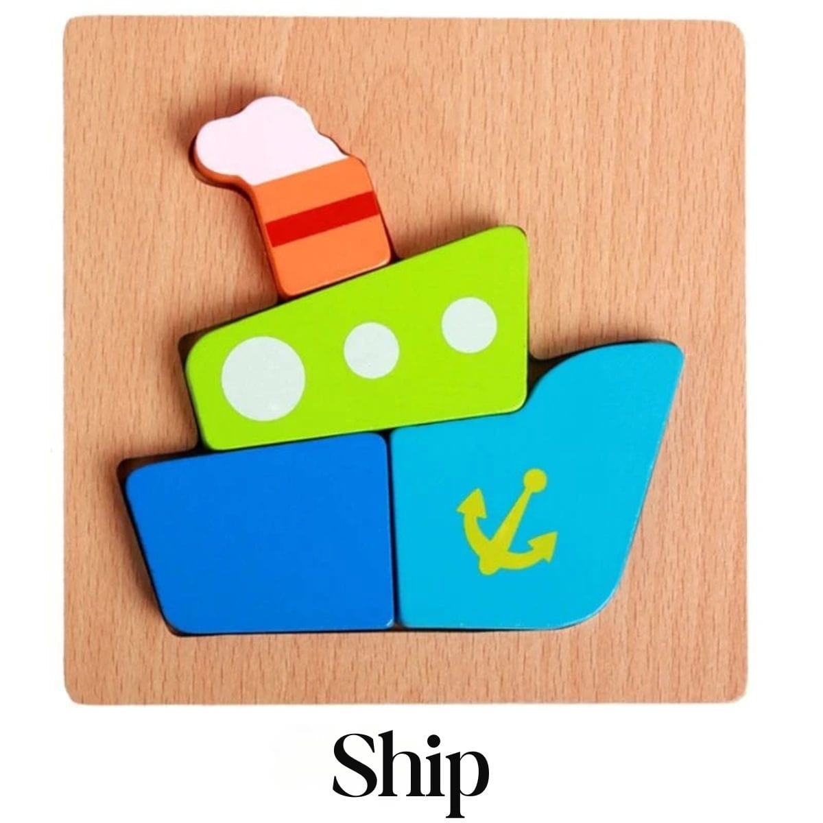 Montessori Wooden Puzzles (6 Pack)