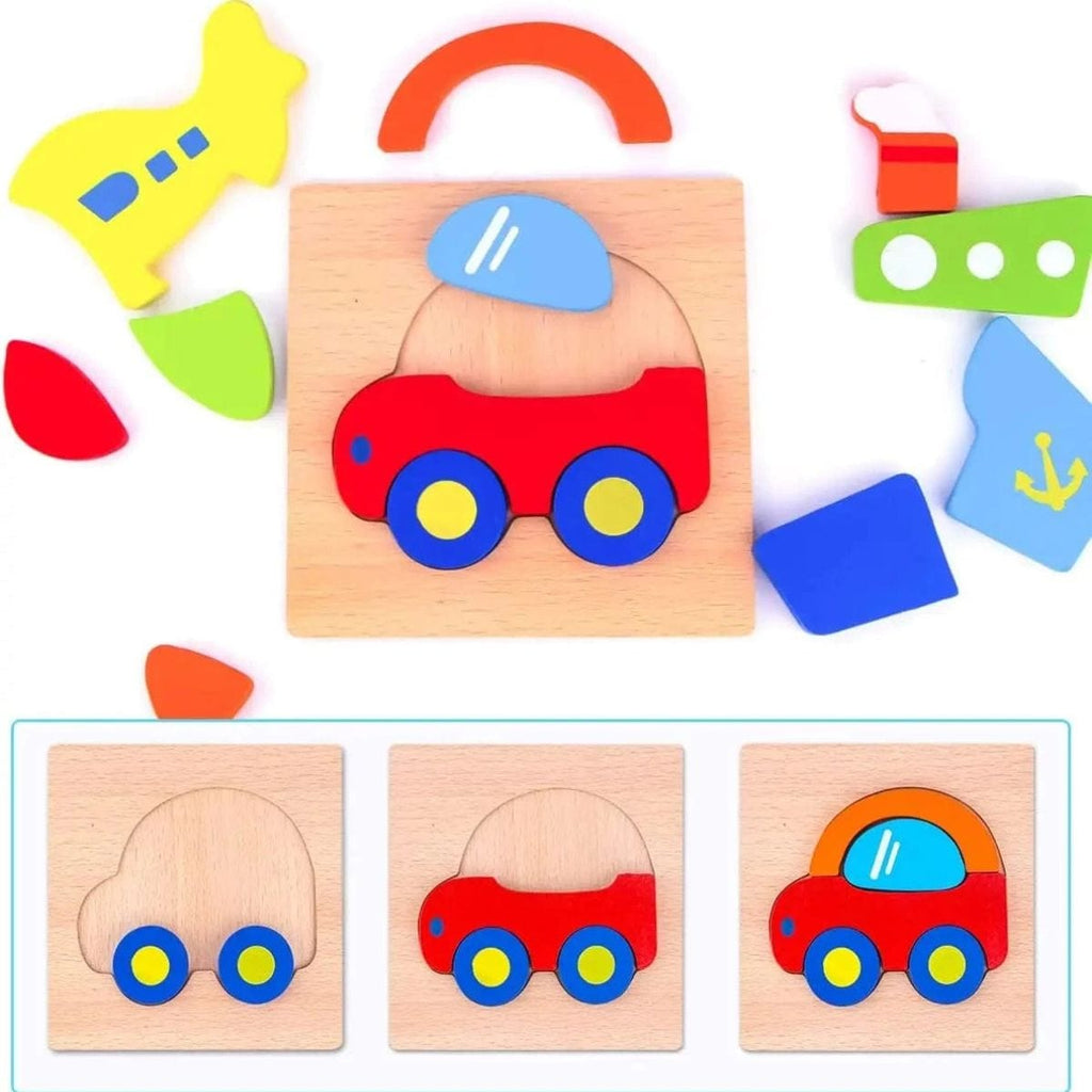 Montessori Wooden Puzzles (6 Pack)