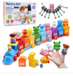 Montessori Farm Train Sorting & Locking Set