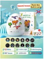 DinoGlow™ Projection Night Light-Rotating Star Projector with Music & Films