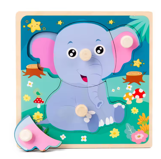 Montessori Wooden Puzzle Board for Toddlers