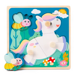 Montessori Wooden Puzzle Board for Toddlers