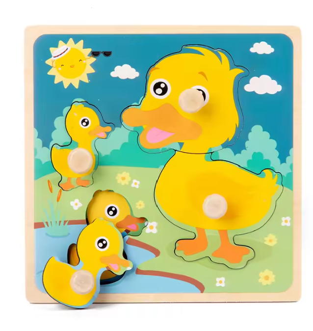 Montessori Wooden Puzzle Board for Toddlers