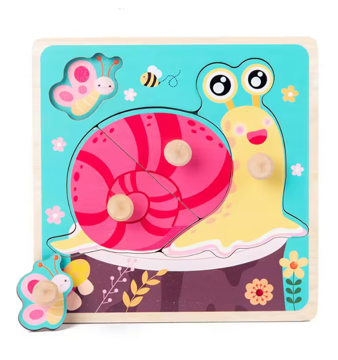 Montessori Wooden Puzzle Board for Toddlers