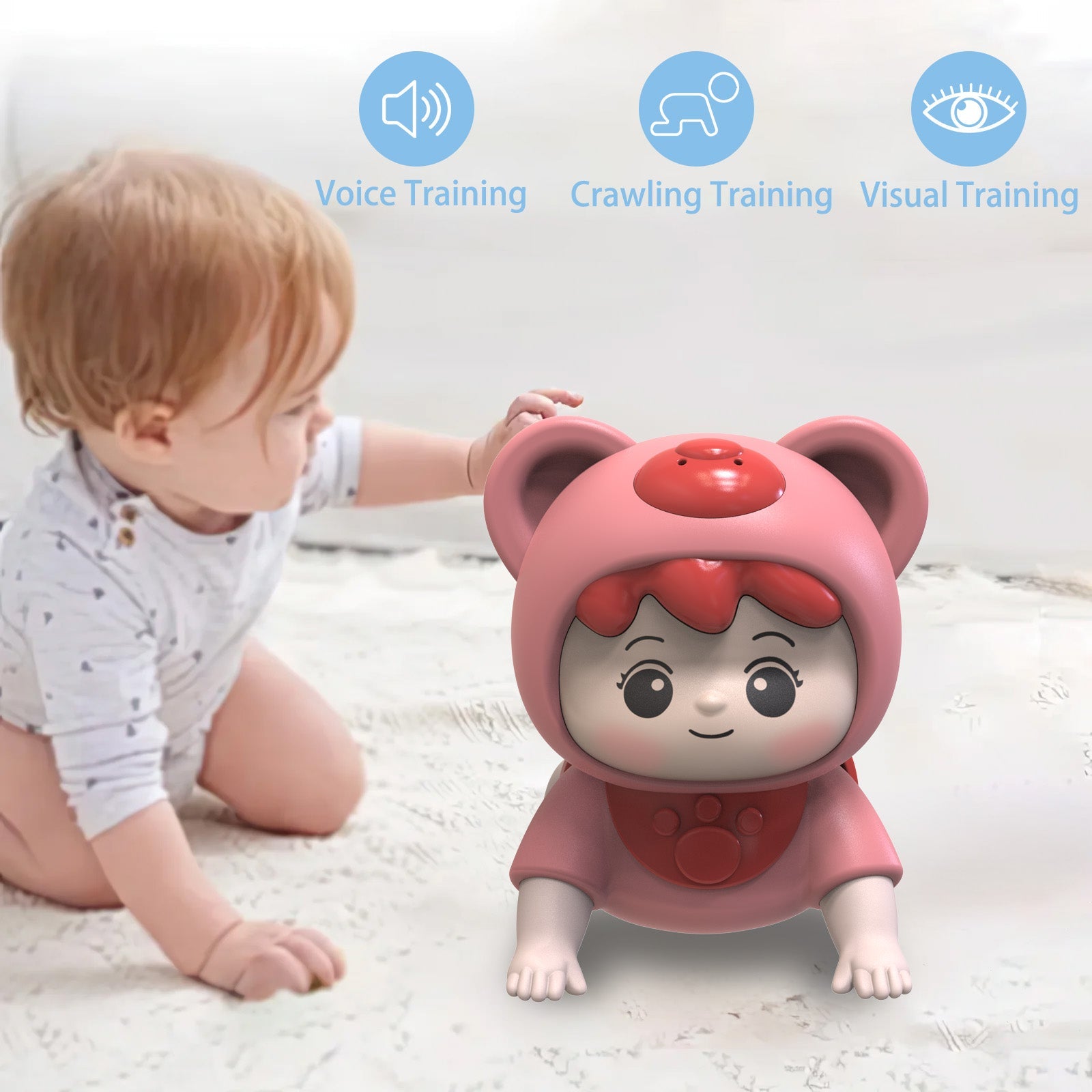 Lvelia Crawling Baby Toys for Toddler