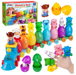 SmartTracks™ Farm Animal Train Set – Montessori Matching & Sorting Learning Toy
