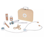 Montessori FSC Wooden Childrens Doctors Toy Set | 8 Piece Role Play Toy | 3 Years +