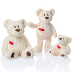 Love Heart Teddy Bear Plush, front view