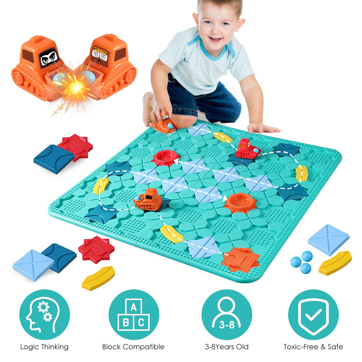 Logic Road Builder Puzzle Game