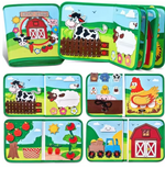 Toddlers Montessori Farm Animal Busy Cloth Book