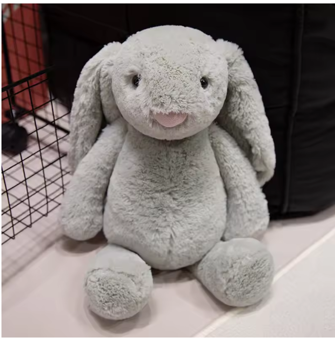Kawaii Long-Ears Rabbit Plush Pillow – Soft Healing Bunny Doll