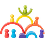 Rainbow Arch Montessori Wooden Building Blocks